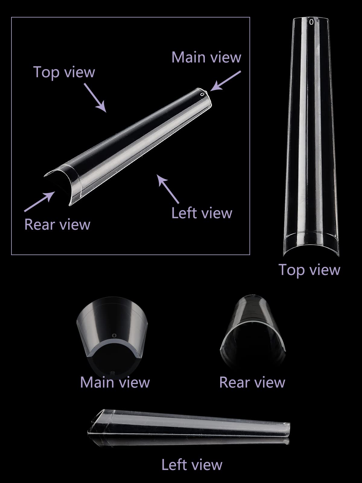 3XL Coffin Nail Tips - Ongles Icy Acrylix