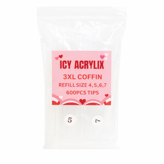 3XL Coffin Nail Tip (Refill Bag) - Coffin