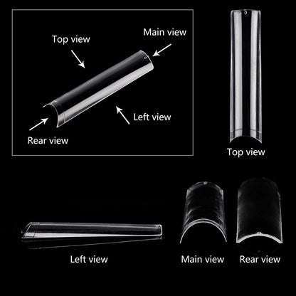 3XL Square Nail Tip Refill Bag - Ongles Icy Acrylix