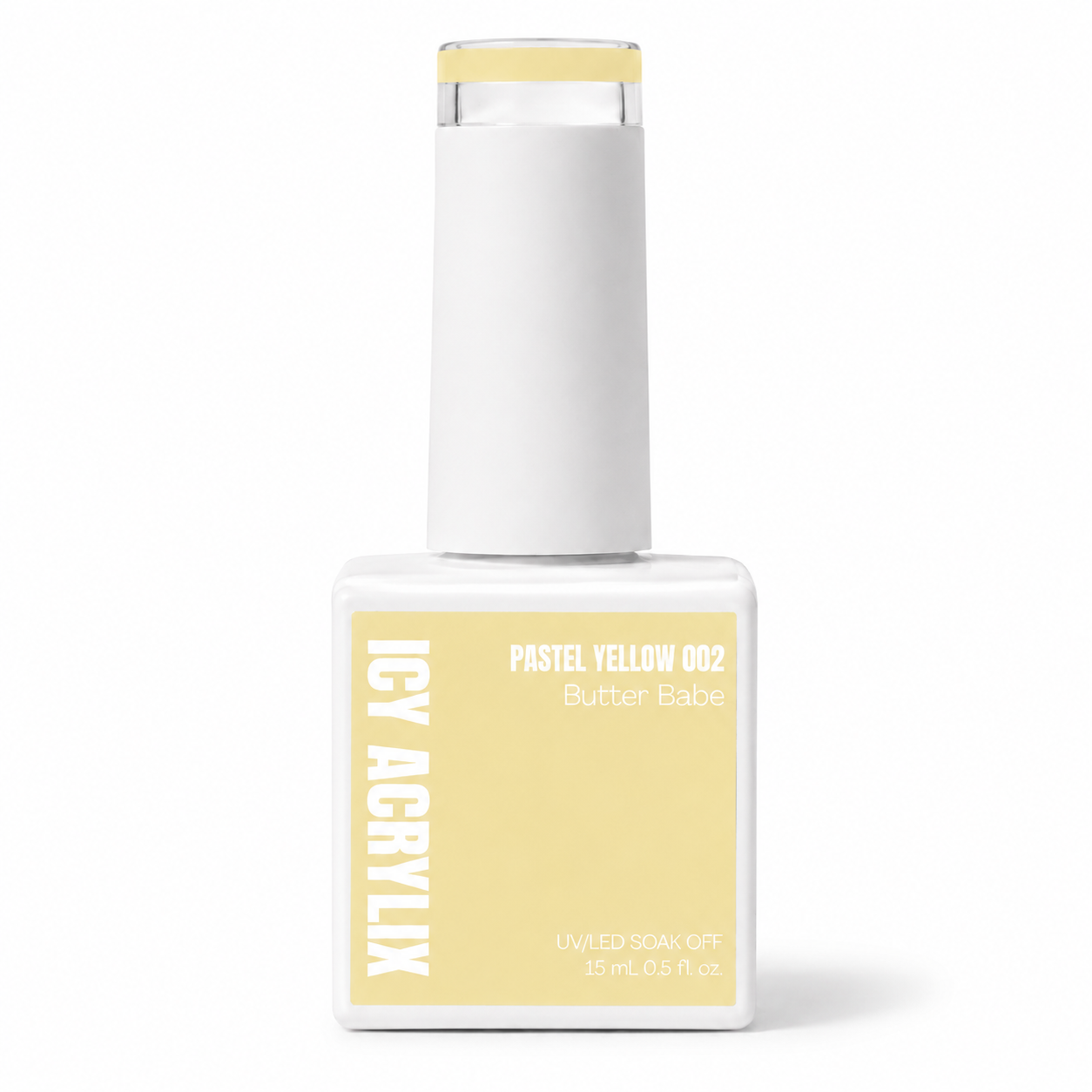 Gel Polish - Pastel Yellow 002 Butter Babe