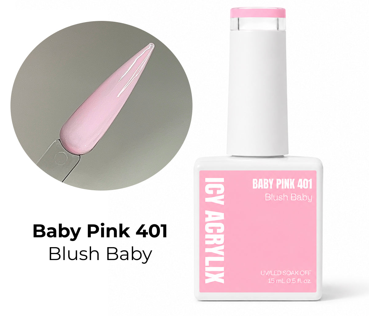 Gel Polish - Baby Pink 401 Blush Baby