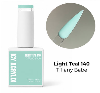 Gel Polish - Light Teal 140 Tiffany Babe