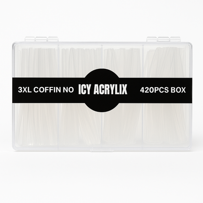 3XL Coffin Nail Tips (Box) - Coffin
