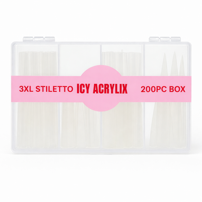 3XL Sharp Stiletto Nail tips (Box) - Stiletto